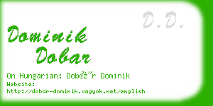 dominik dobar business card